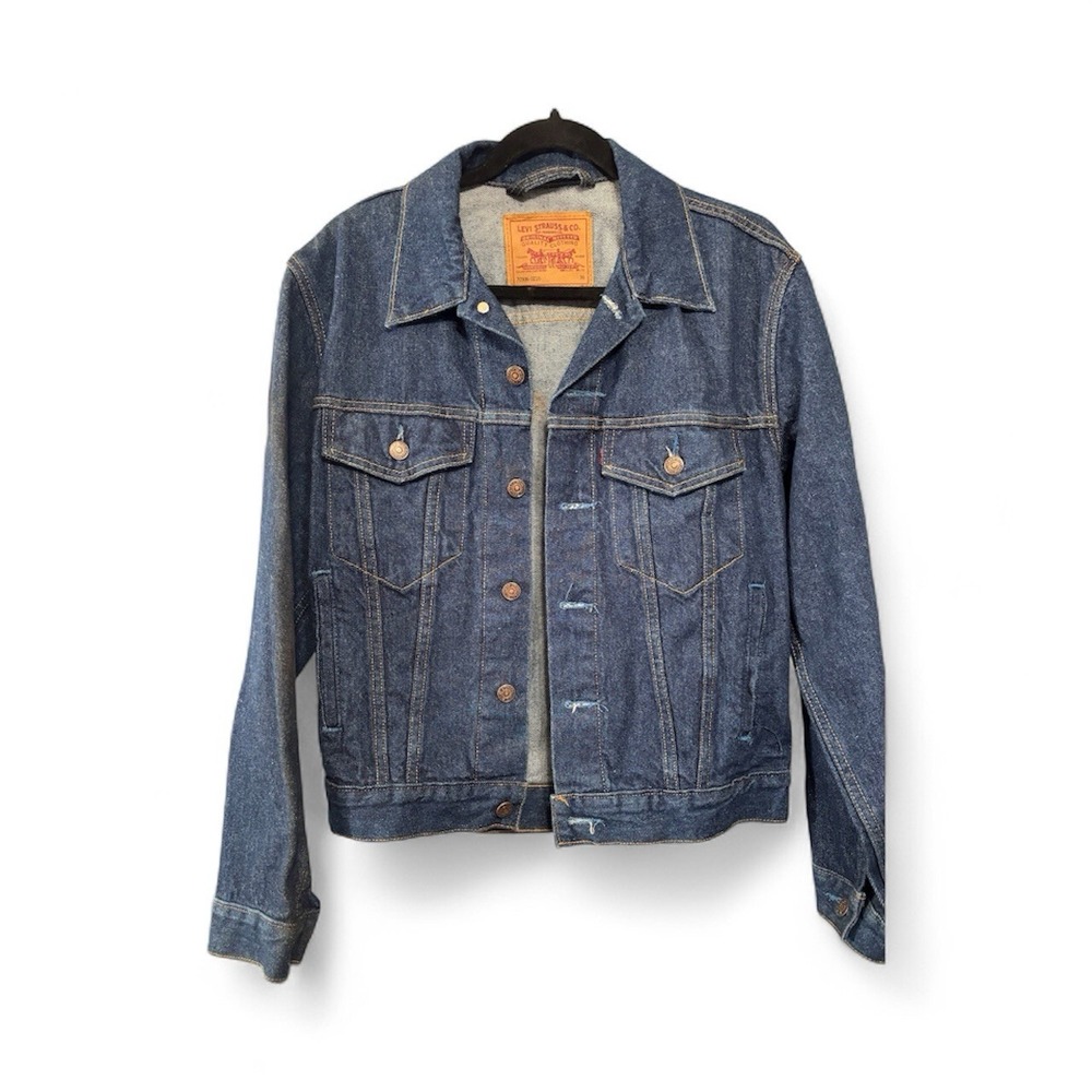 Vintage 80's Levi Denim‎ Trucker Jacket 70506-0216 USA Made Type 3 Sz 36 VTG
